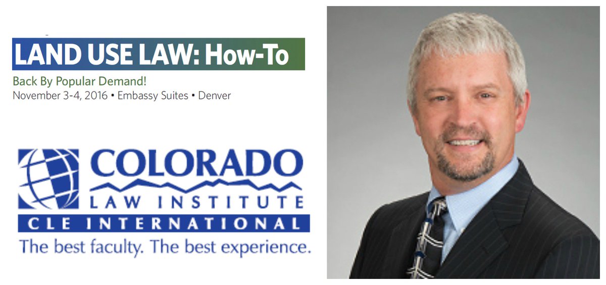 FairfieldWoods's tweet photo. Attorney Jack Reutzel slated to speak at 22nd Annual #Landuse Law Conf. Nov. 3 in Denver #CLE @CLEinter Sign up now https://t.co/efsEINGVG6 https://t.co/bjTh3sSBLu