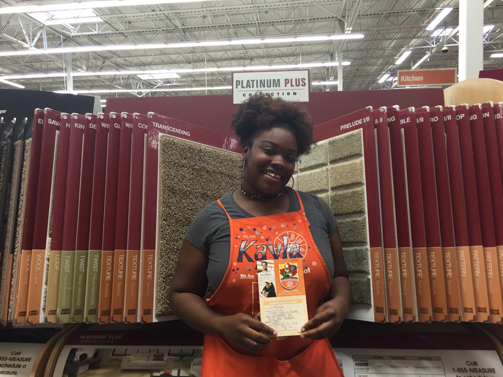 Outstanding job Kayla, on being the top salesperson in the district for Flooring!!
