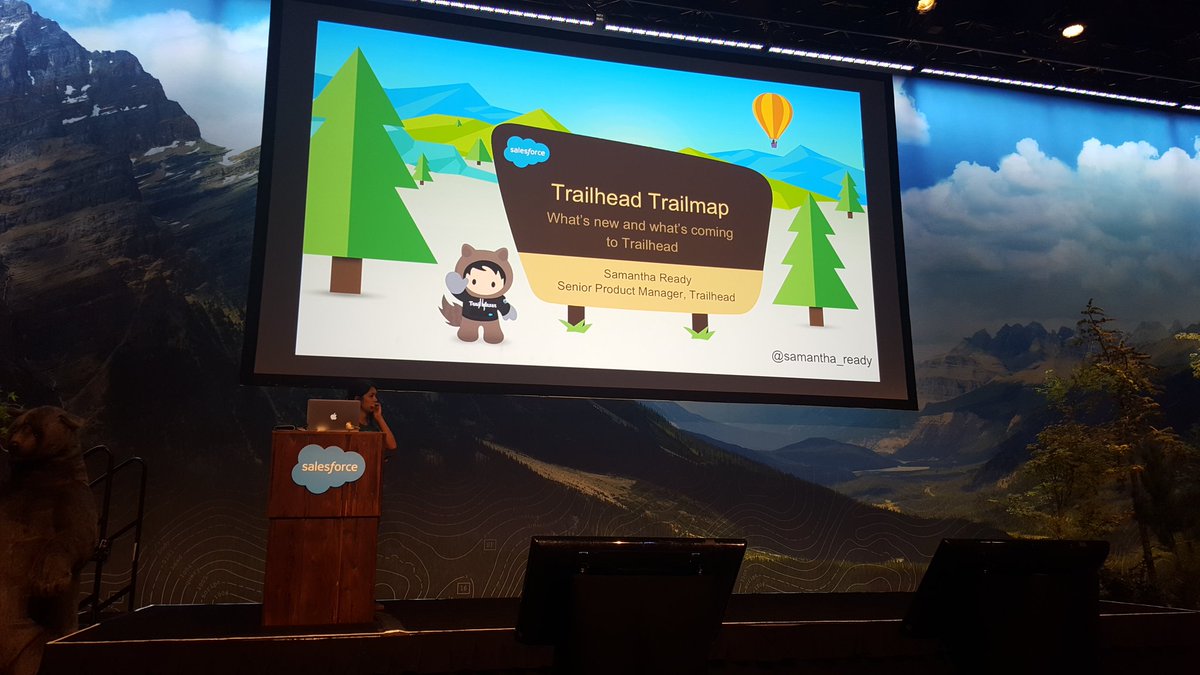 jenwlee's tweet image. If you are a #TrailheadAddict like me, you need to be here for the Trailhead Roadmap with @samantha_ready #DF16 @trailhead #TrailheadAddict