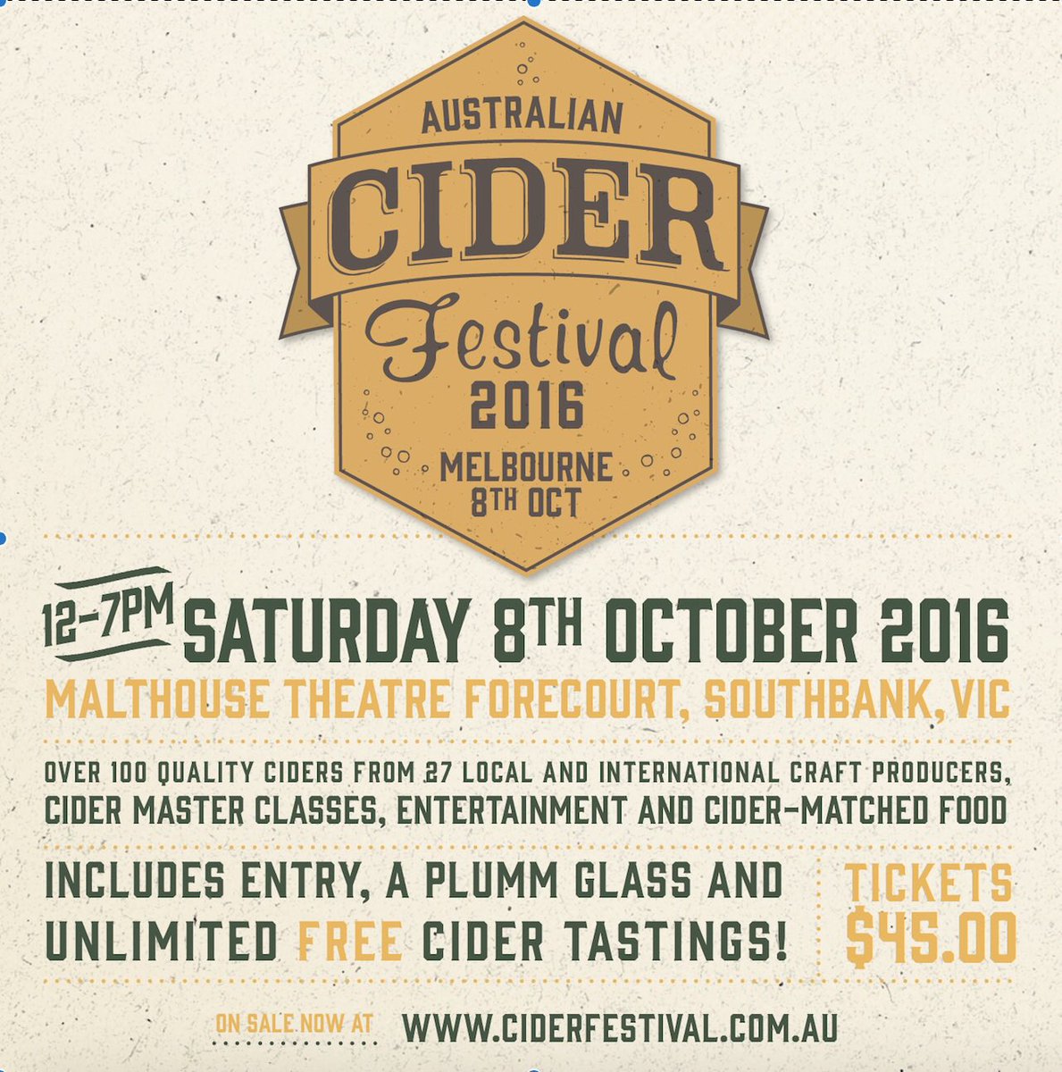 StRonansCider's tweet photo. Ohhhh baby here we go !!! Cider Australia Awards on Friday night then the festival (probably the best line up we have seen) of #craft #cider https://t.co/J5rwtSLlxx