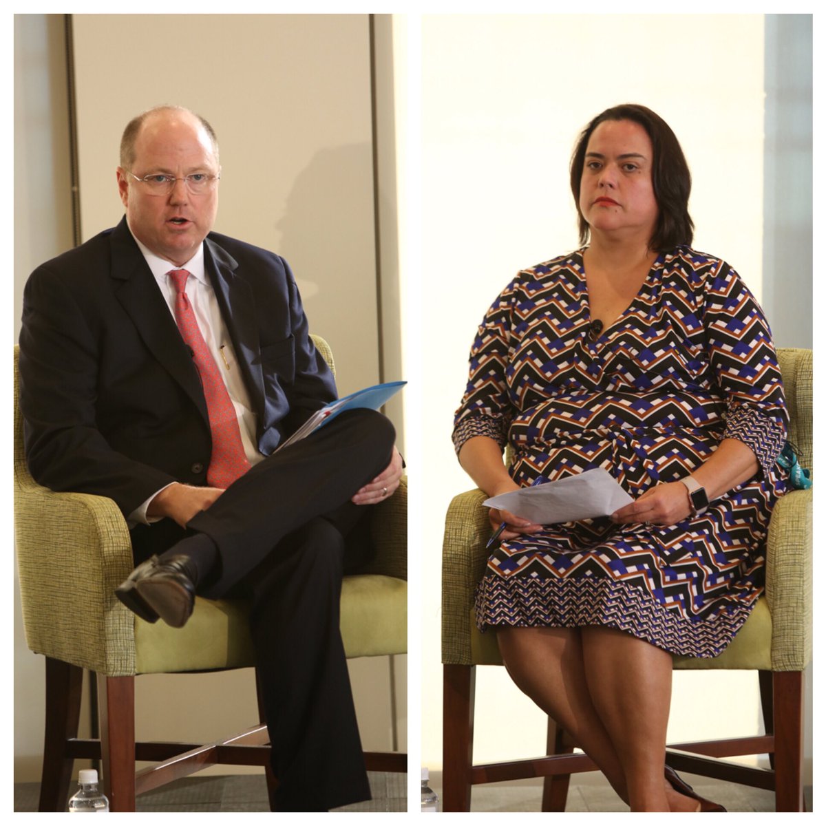 EpiqGlobal's tweet photo. Jennifer Mercer, EVP @EpiqSystems interviews Kevin McDonald, GC @ Marathon Oil #EssentialPower @BloombergBNA https://t.co/AZw24b1e4y