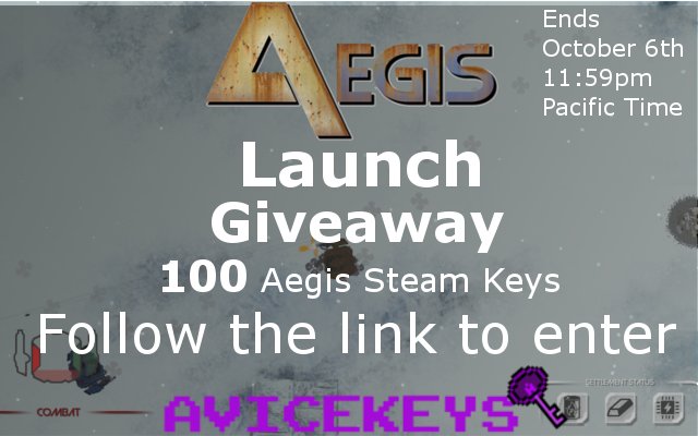 AviceKeys's tweet photo. Subscribe to our newsletter for a chance to win a copy of Aegis! https://t.co/xG1Ux10v1A  #indiegame #giveaway #gaming #videogames #free https://t.co/5LpVVbZgat