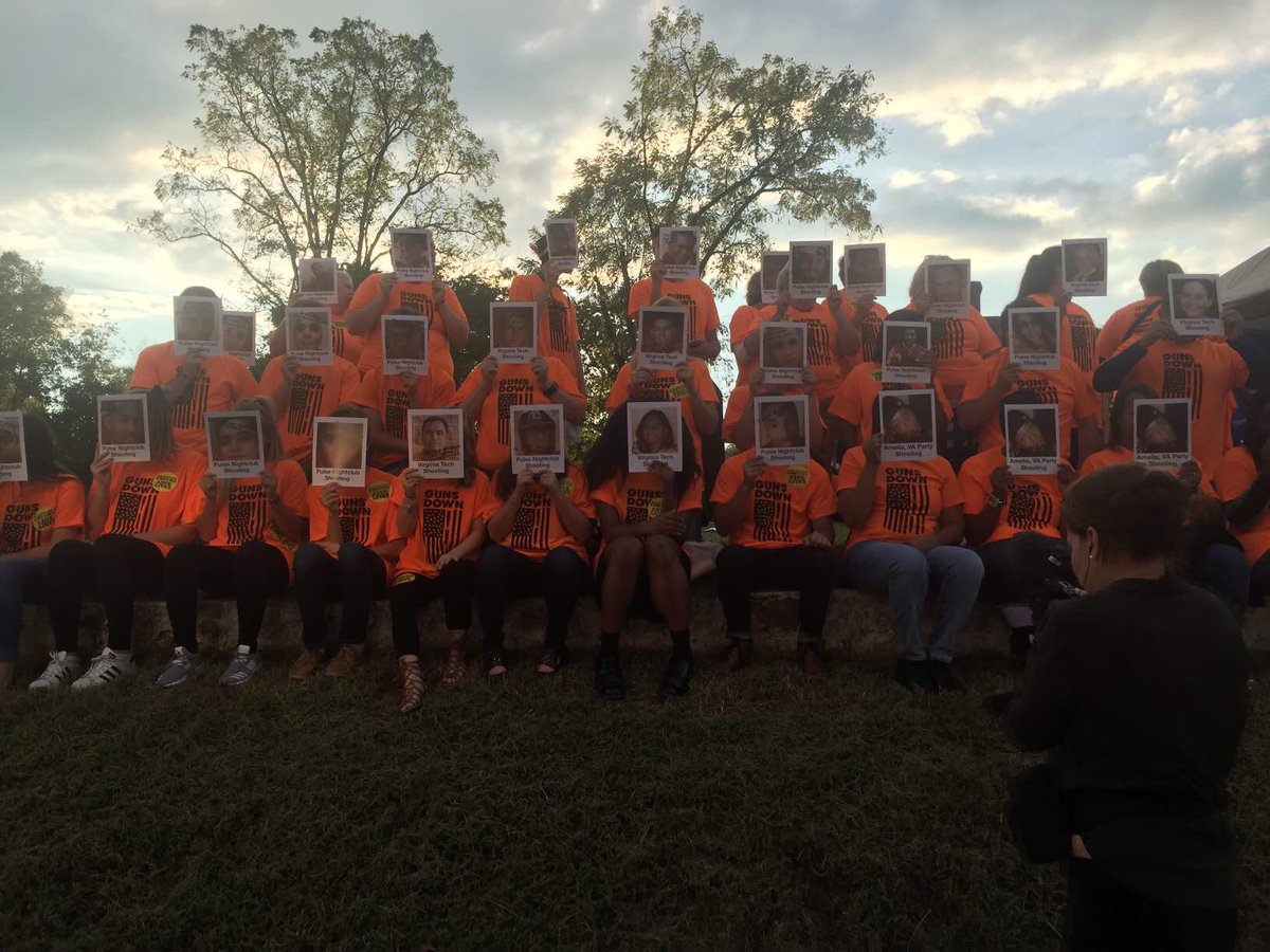 SUPGVNetwork's tweet photo. Tonight at the @longwoodu #VPDebate, gun violence prevention activists are calling for action. #ShowTheirFaces 

(📸 @gunsdownamerica) https://t.co/F7sxHfZIap