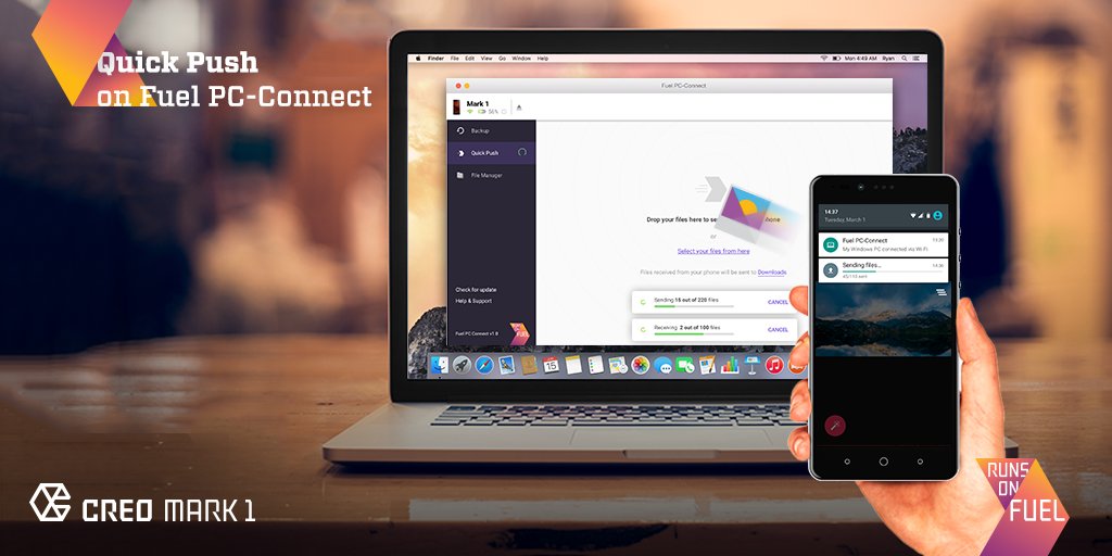 Now with Quick Push on Fuel PC-Connect, experience breezy file transfers in a jiffy. Have you updated to Fuel OS's latest version yet?