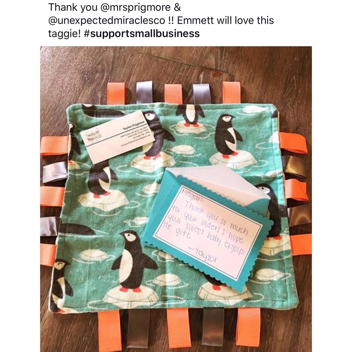 UnexpectedCo's tweet photo. Thank you Megan for your order! 
#UnexpectedMiraclesCo https://t.co/OYv7sfNPd3
