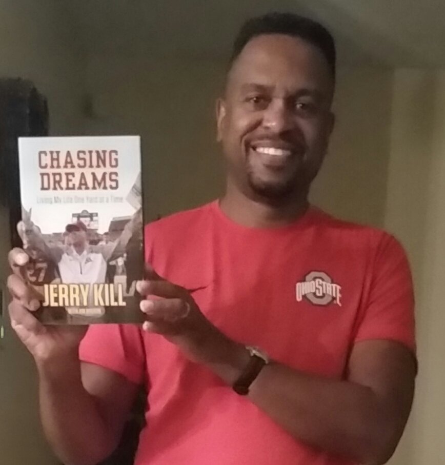 GregScott1991's tweet photo. I'm happy to support The Jerry Kill Cancer Fund through Southern Illinois Healthcare. And I look forward to reading his book! #CoachKill https://t.co/6WU8KIIUye
