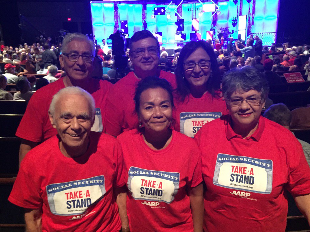SteveMJennings's tweet photo. Urging the candidates to commit to action on Social Security.  Mike Pence campaign rally Mesa AZ #2016takeastand https://t.co/p5C7o3mOOe