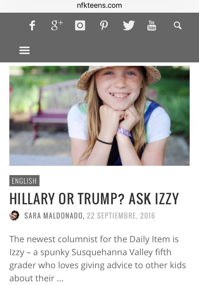 TopNewsFamily's tweet image. RT @NewsForKidsEng: #Hillary or #Trump?
"Both are liars", #AskIzzy, says...
bit.ly/2cs3sm4
