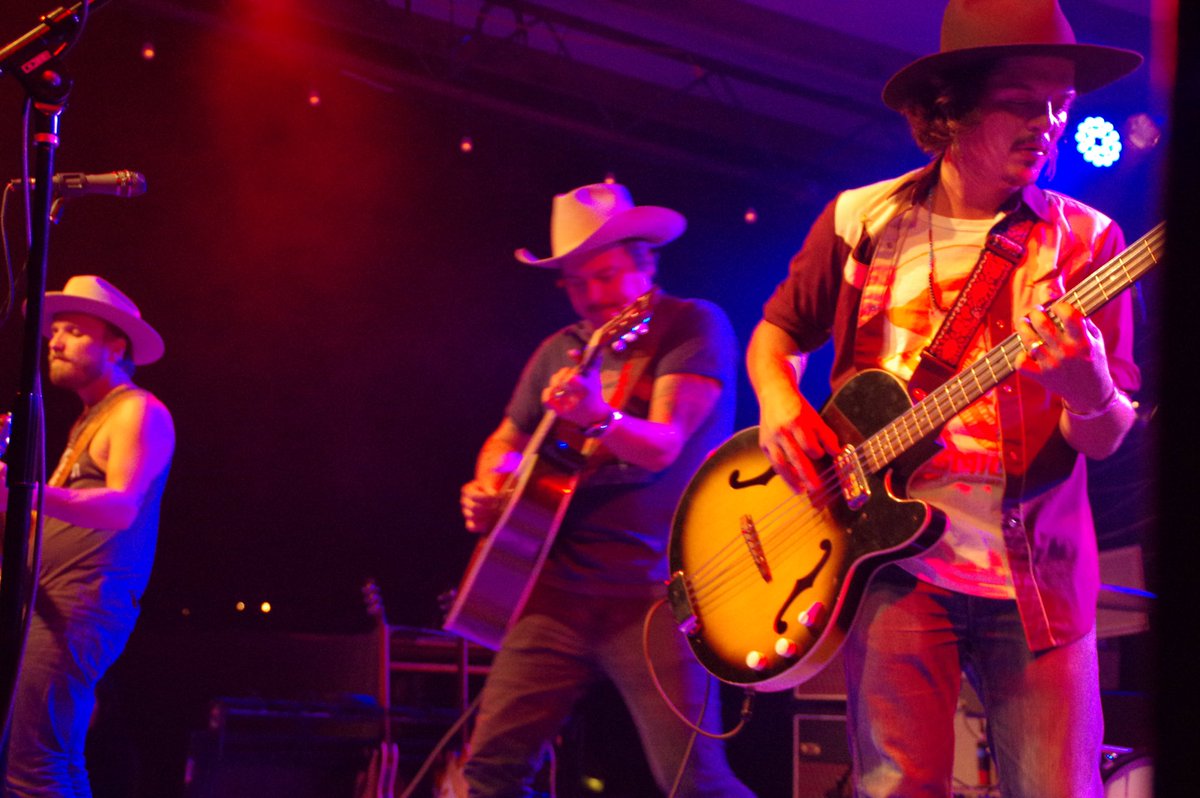 <a href="/wildfeathers/">Wild Feathers</a> at <a href="/el_cosmico/">el cosmico</a> #TransPecosFestival #wildfeathers