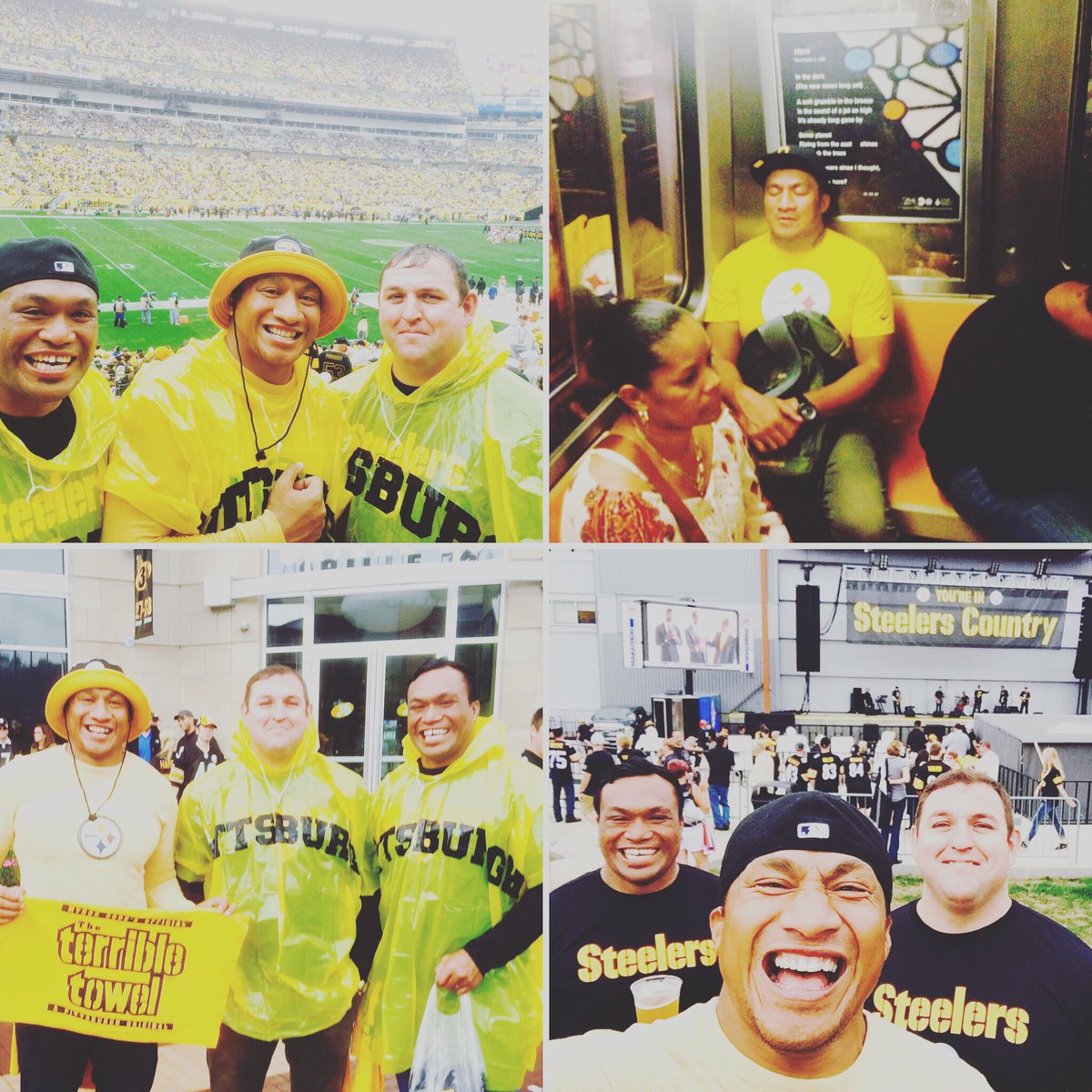 58Fatz's tweet photo. @ExeterChiefs 3 old broken Chiefs went 2 the Steel City from Sydney - Buff, London @Fatzy80 HK @58Fatz 2 see @steelers victory #chieffamily https://t.co/KlY79LLhpw