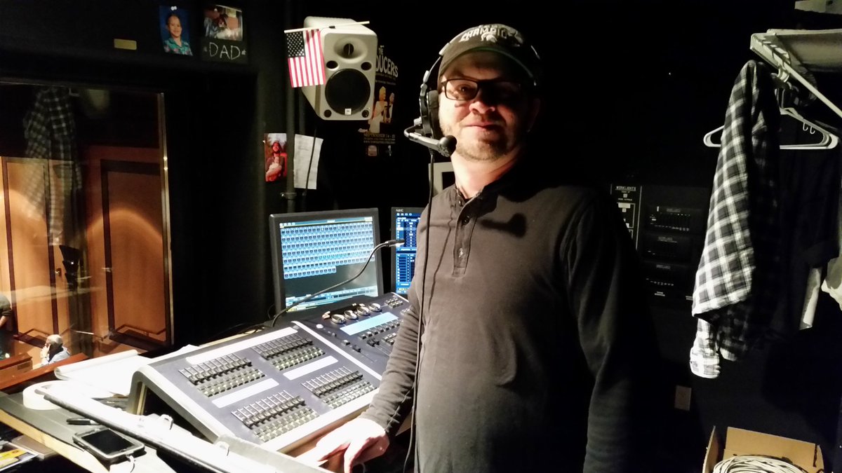 shorethingprods's tweet photo. At show#5 of @shorethingprods A CHORUS LINE @towertheatrebnd w/@bendlightwiz in the room where it happens to watch the show. A-5-6-7-8! https://t.co/Nx4jgcdwl5