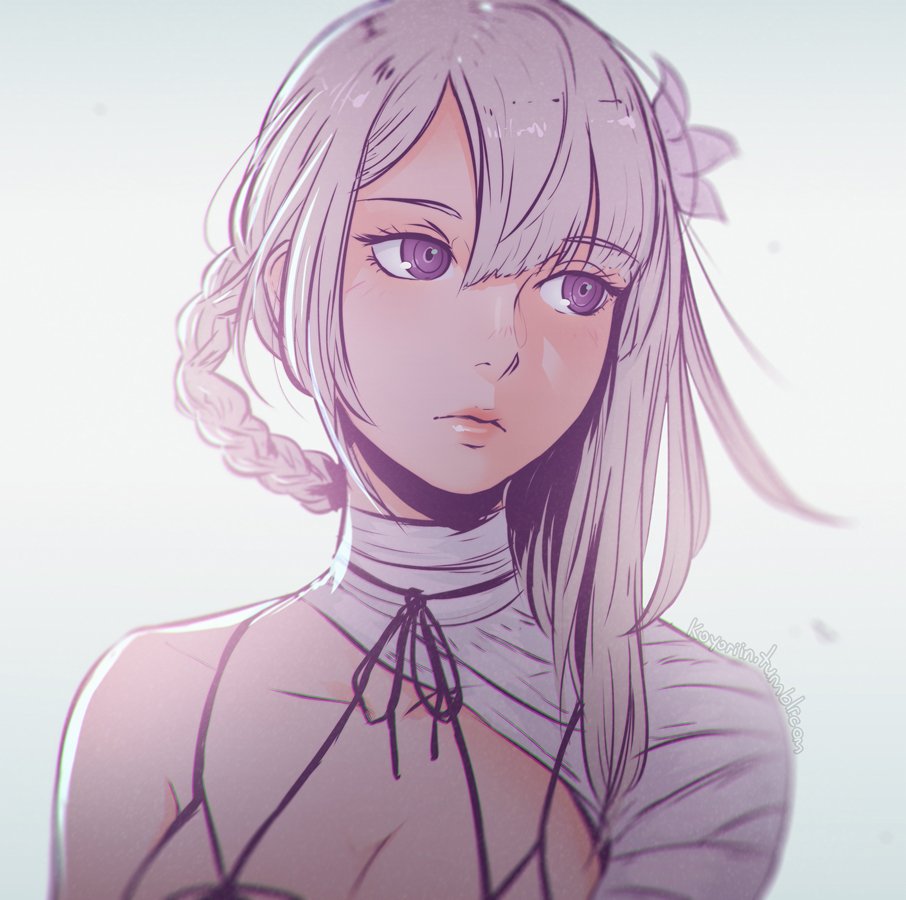 koyoriin's tweet photo. i can't remember if i ever posted this kainé drawing i did here on twitter....but here she is again...! #NieR https://t.co/Aa2g7meVGV