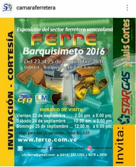 luiscortes2012's tweet photo. Listo para #expoferrebarquisito en #lidotel #soldadura #metalmecanica  @camaraferretera @star_gas #weldtech #hoffmanArc #flammer #strugger https://t.co/rNDm1oahvD