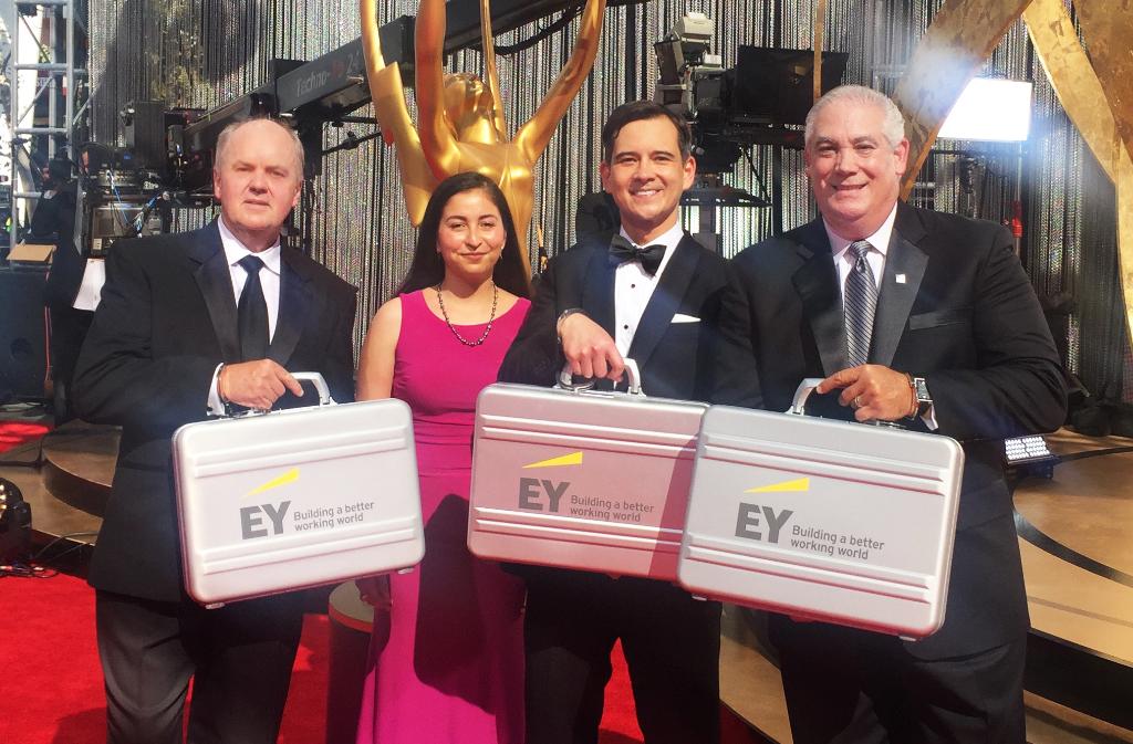 EYnews's tweet photo. At last Sunday’s Primetime Emmy Awards, #EY was proud to safeguard the votes until show time #AuditorProud https://t.co/qU7IVcm6xO