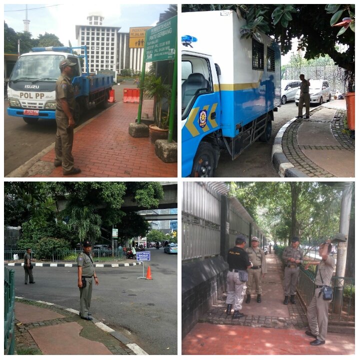 ibrabajuri's tweet photo. Rutinitas Pam antisipasi pk5 di areal Masjid istiqlal @JupanROYTER @PolPPJakPus https://t.co/Ax1YKq3ChE
