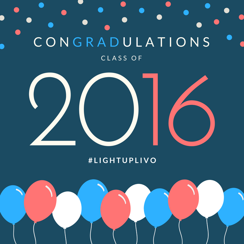 LightUpLivo's tweet photo. ConGRADulations to all year 12 students this week! Wishing you all the best of luck with your upcoming #HSC exams. #LightUpLivo #ClassOf2016 https://t.co/EgKfJSZi1m