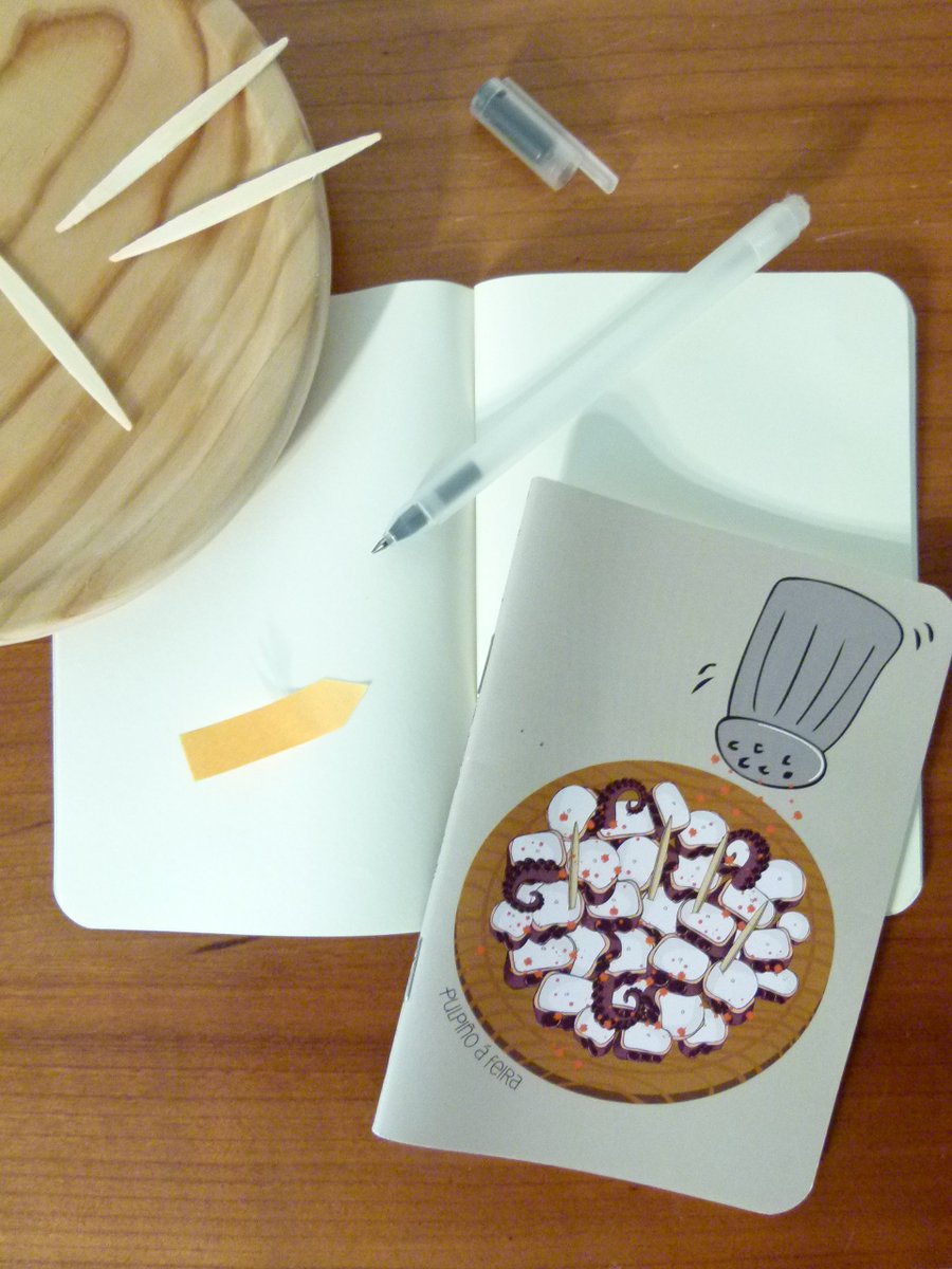 Con nuestra libreta de pulpiño,no necesitas anotar la receta del pulpo á feira, escanea el códigoQR q lleva en la parte de atrás y...listo!