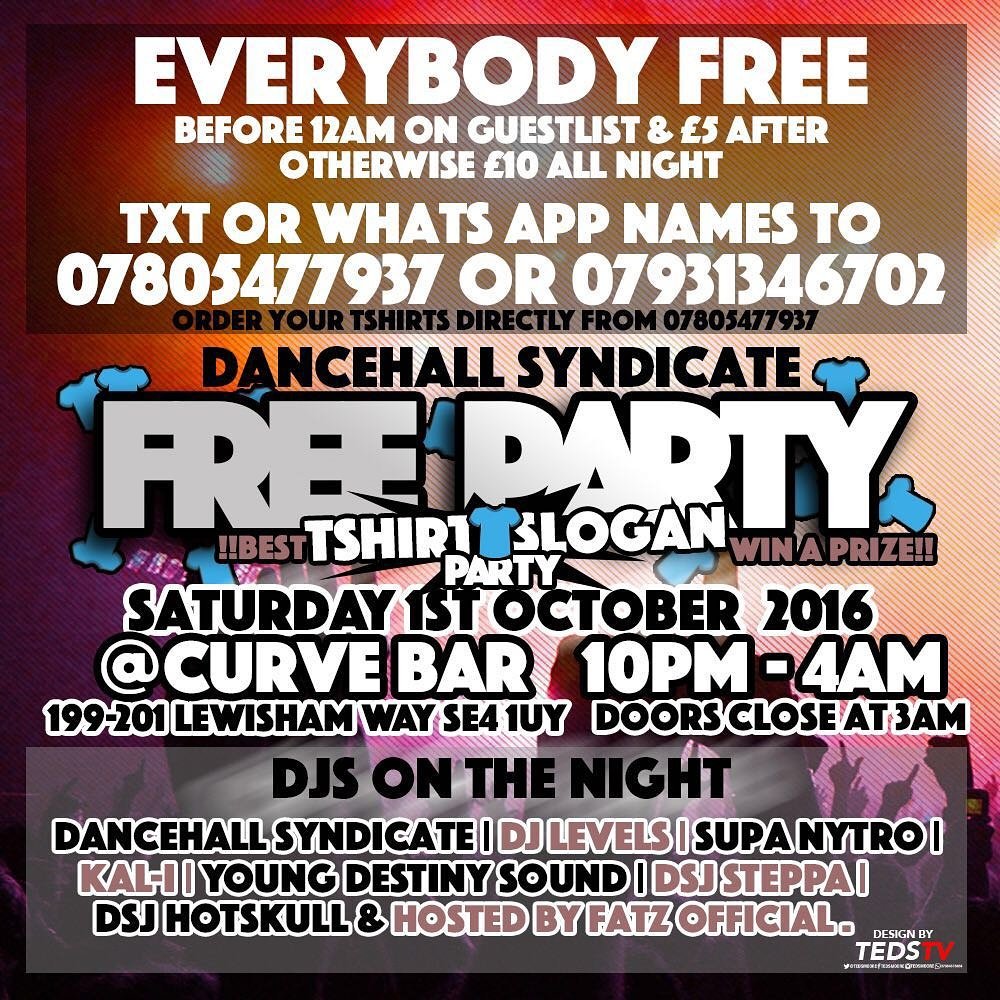 FatzOfficial's tweet photo. #DSFreeParty is bbaaaccckkkk 1st Oct 10pm-4pm EVERYONE FREE B4 12AM send names to 07931346702 ASAP https://t.co/LlVxum3lIQ