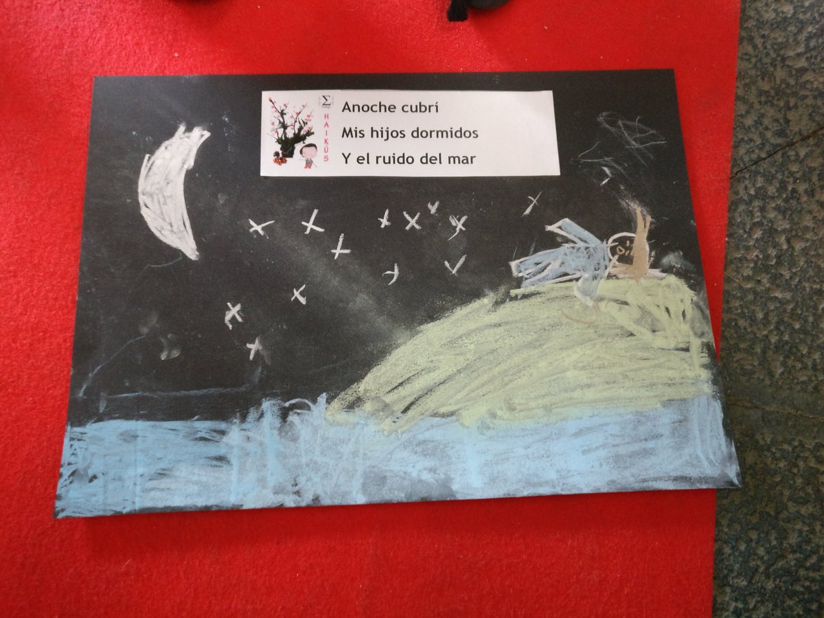 pedalogia's tweet photo. Qué bonitos los #Haigas de los #Haikus de los alumnos del @SEKSantaIsabel en @a_jugando #OcioEducativo https://t.co/nXzAsPMik9