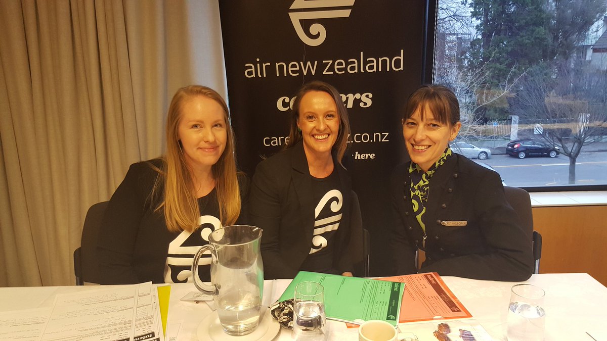 Another great day representing <a href="/AirNZCareers/">Air NZ Careers</a> at the #NZST Job Fair <a href="/ErinLawry/">Erin Lawry</a> @BeccaAbernethy <a href="/mathewbosher/">Mathew Bosher</a> <a href="/patrice_wilkin/">Patrice Wilkin</a> @TracieIraMay
