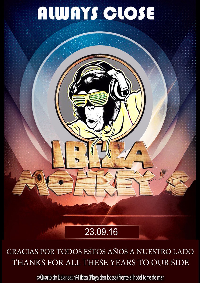susiman68's tweet photo. Hoy último dia d @ibizamonkeys, nunca olvidaré q gracias a ste garito, aun sigo aqui en Ibiza...Ns vemos sta noche. https://t.co/1NZCXDQWNU