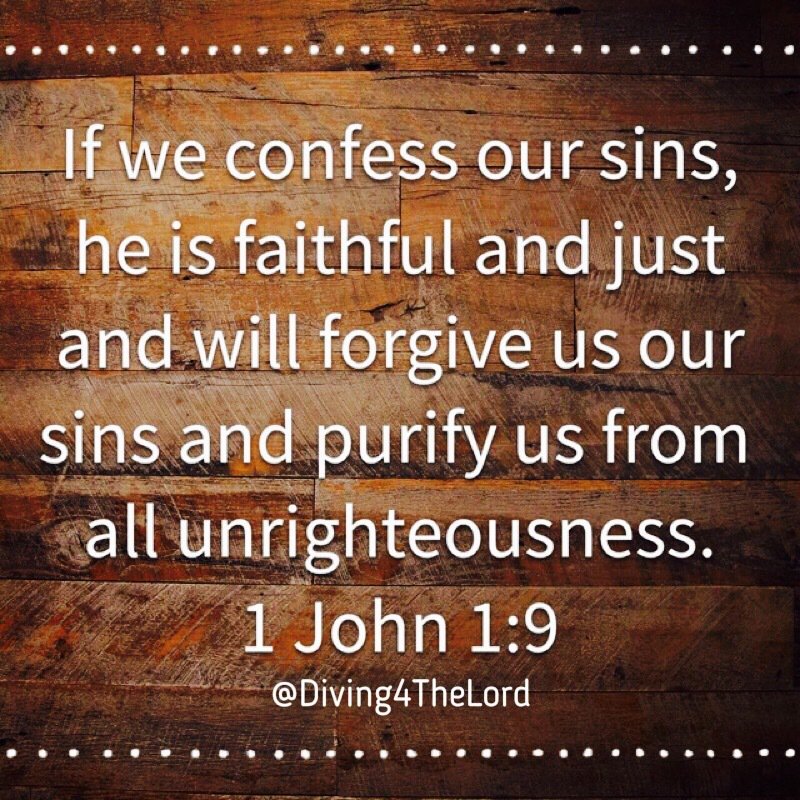 Diving4TheLord's tweet photo. Today's #Bible #Verse is 
1 John 1:9 #DiveInScripture https://t.co/pzdhc31R5s