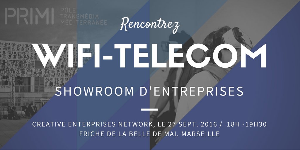 EliseSemeria's tweet photo. [Creative Enterprises Network] Rencontrez @wifi_telecom sur le showroom d'entreprises, de 18h à 19h30, le 27 sept. > https://t.co/FtwC75LgzF https://t.co/tSrb9s6te0