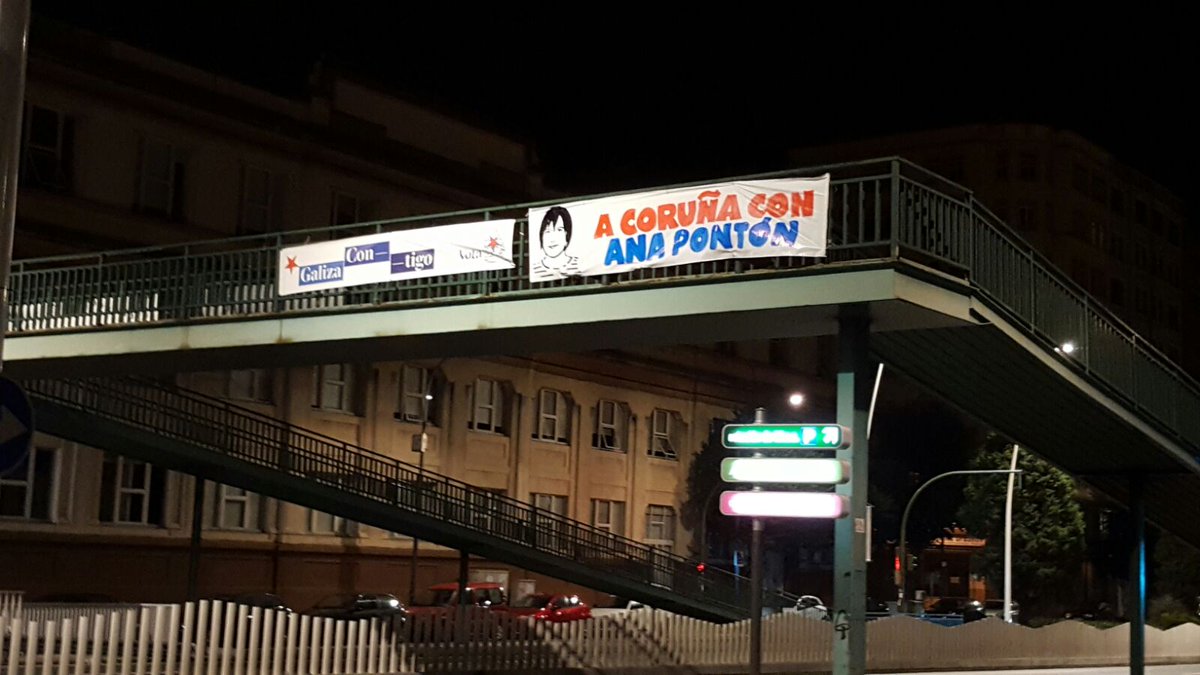 EstamosXAna's tweet photo. Desde A Coruña e Culleredo tamén chegan imaxes de faixas apoiando ao BNG e a Ana Pontón
#UnTempoNovo #AnaPresidentA https://t.co/V7oV7EfEVx