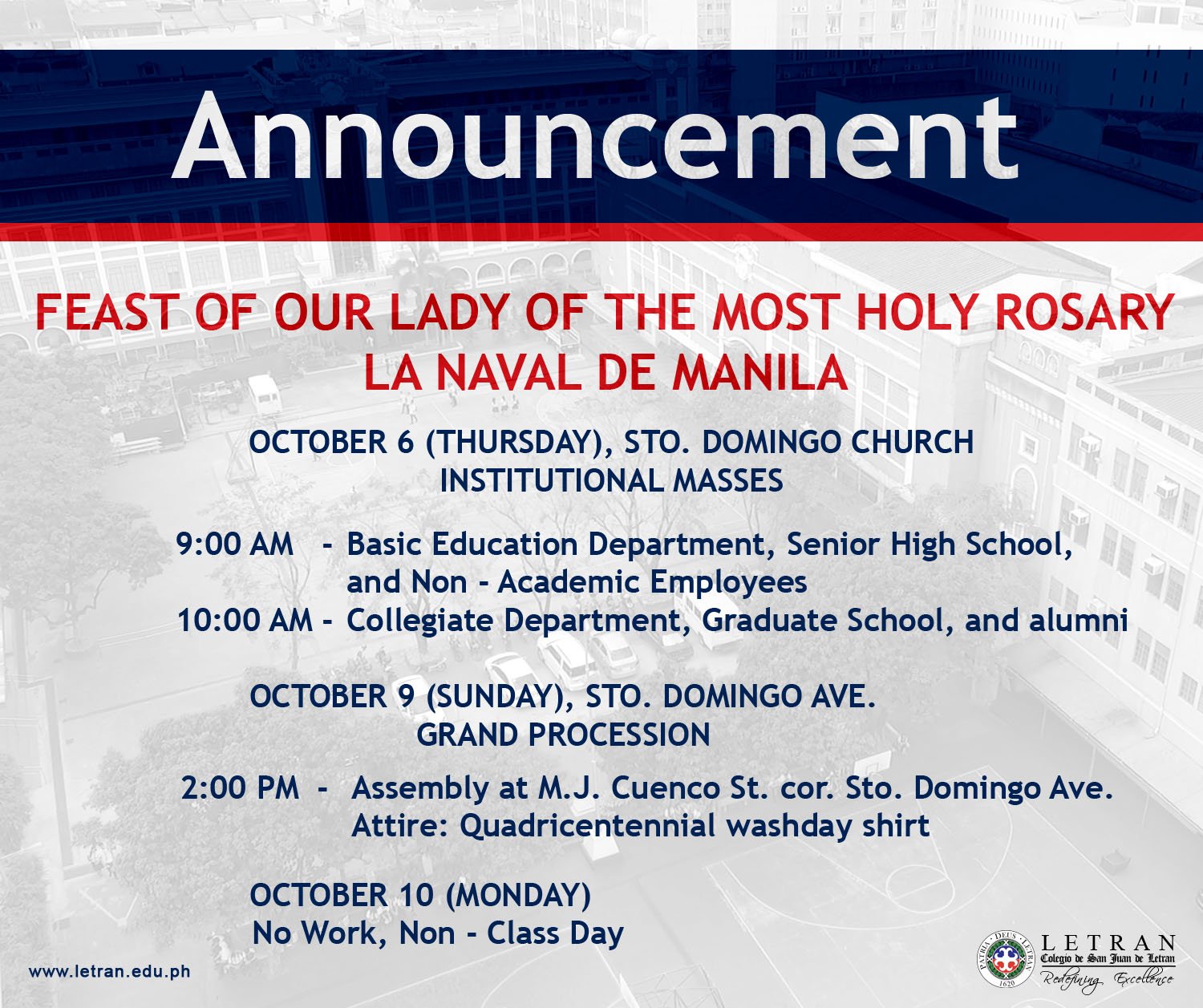 LETRAN MANILA on Twitter: 