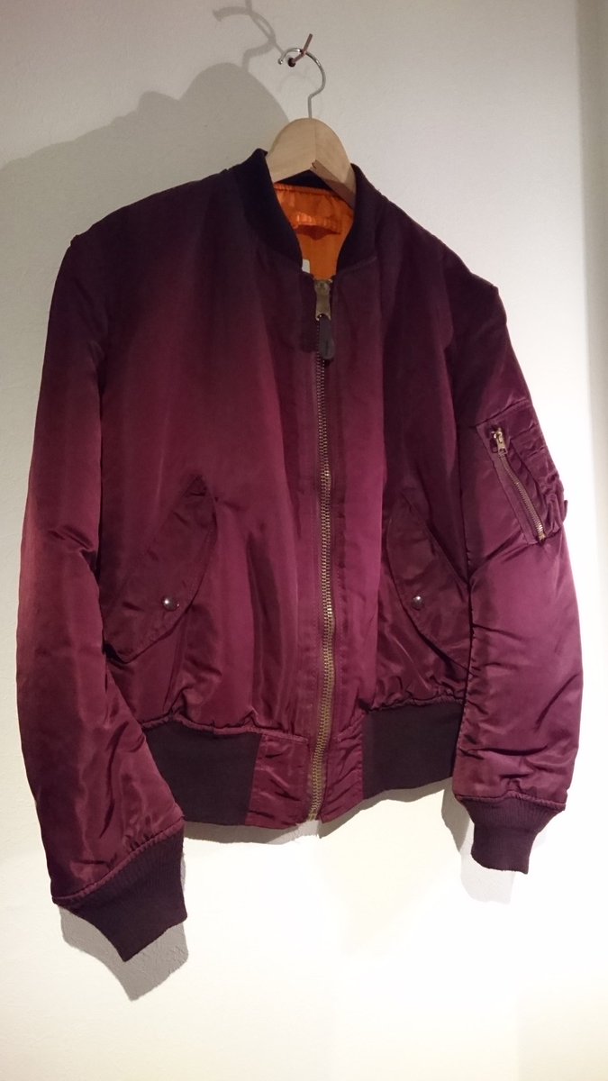 三軒茶屋ミラータイム Alpha Ma 1 フライトジャケット Size M アルファのma 1もあります こちらはエンジ色 三軒茶屋 古着 Used Millertime 古着男子 古着女子 Ma1 軍モノ ミリタリー Military フライトジャケット T Co Ml1fjus3hv