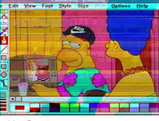 ae2k16sthetic's tweet photo. #aesthetic #vaporwave #webpunk #synthwave #simpsons https://t.co/uvqZ1YtaOq