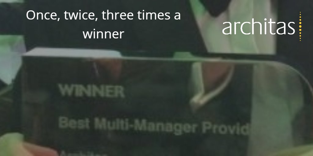 architasmm's tweet photo. 3 years, 3 wins.@architasmm wins best #multimanager award @MoneyfactsILP #ILPAwards presented by @ClaudiaWinkle https://t.co/Cy3pJXUIl8