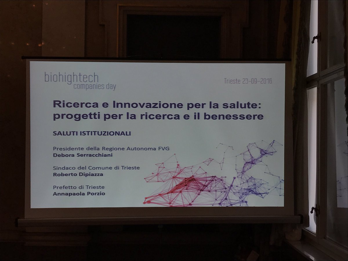 MicheleDaCol's tweet photo. #biohightech companies day: focus su #impresa e #ricerca per la #smarthealth #innovazione #triestenext16 #bio #MadeInItaly #salute #Trieste https://t.co/8MgXV3JvMT