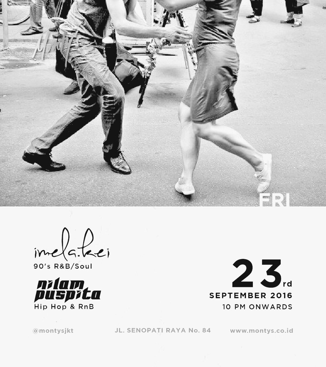 Angels_Project's tweet photo. Startin tonight! Happening every Friday @montysjkt
#soul #rnb #hiphop #nilampuspita #theangelsproject https://t.co/cTugz8e61m