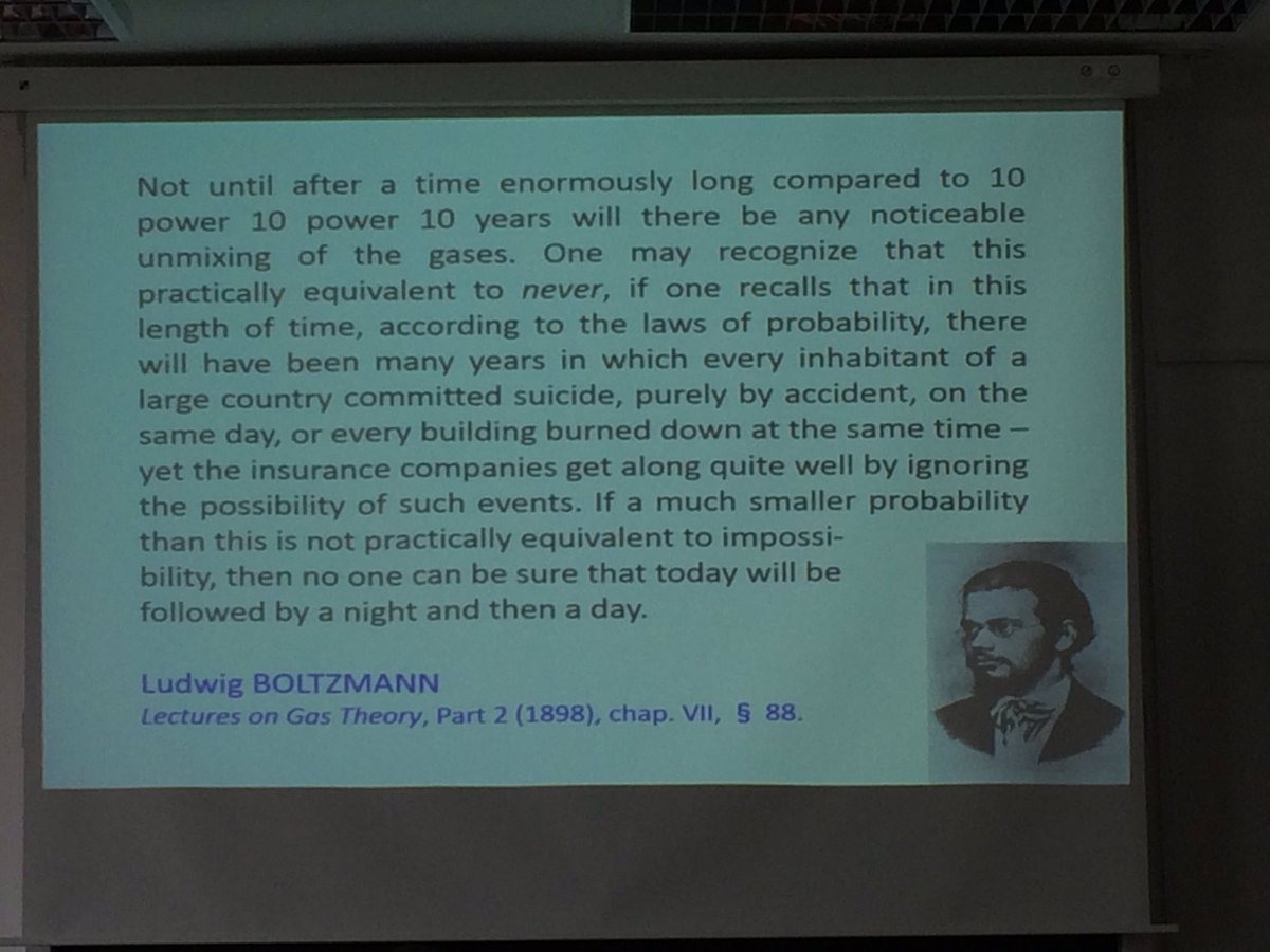 ausnarkie's tweet photo. Sym 240 #7ESHS2016 from Maxwell to Boltzmann and the influence of scale https://t.co/pMMjkK6RYO