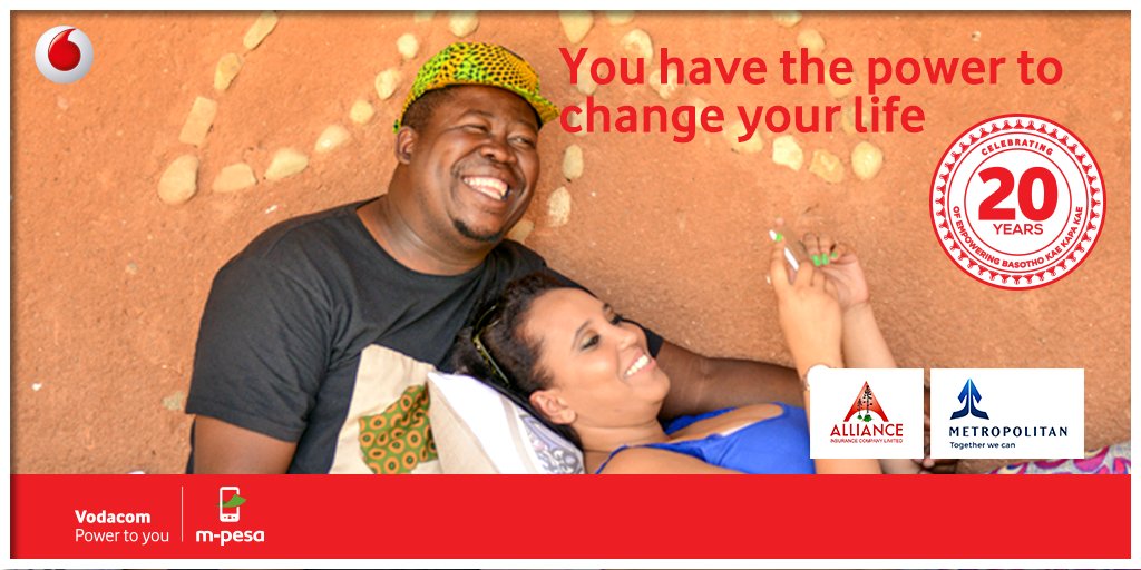 VodacomLes's tweet photo. Take care of your #AllianceInsurance & @MetropolitanLes using M-Pesa Payments menu available on *111#
#Vclrocks #LifeMadeEasy #Kaekapakae https://t.co/MvbzaFqa00