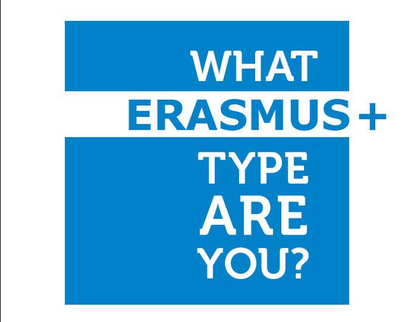 EuropeanYouthEU's tweet photo. #ErasmusPlus is for all sorts of different people. Find out your Erasmus+ type with this quiz! https://t.co/xvApDSDxnV https://t.co/9NzuztR9dJ