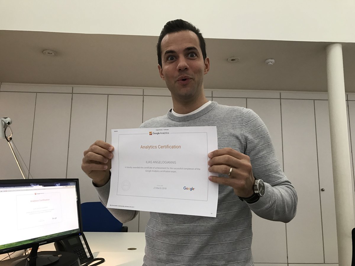 TransparentDig's tweet image. Huge congrats to @ilias_angelo for smashing his GAIQ exam with a score of 91% this morning :) Also managed to look 100% crazy celebrating!