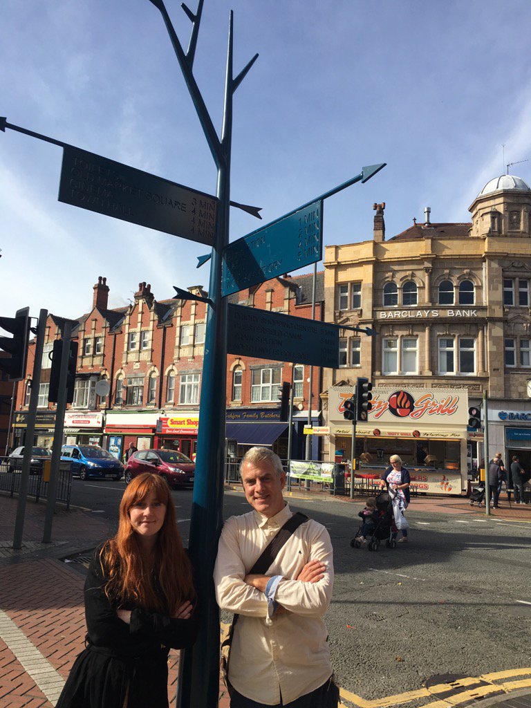 1st test in the ground of r new Robin Hood sculptural signage with the fab #northnotts #thinkingplace