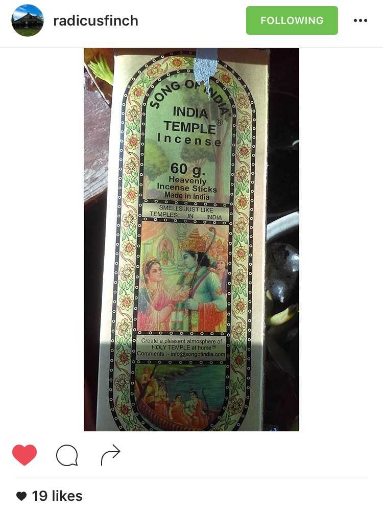 rexpoindia's tweet photo. "By far the best incense"
Review by Radicus Finch
Thankyou @radicusfinch for sharing the picture! 😊 https://t.co/InIHPA9zwu