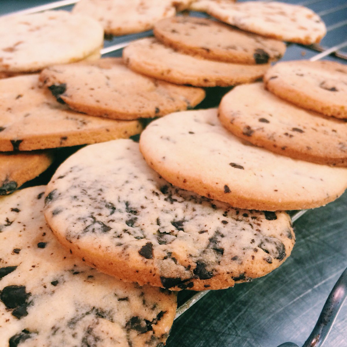 New dessert on the menu. Banana and chocolate mousse, caramel crunch biscuits.