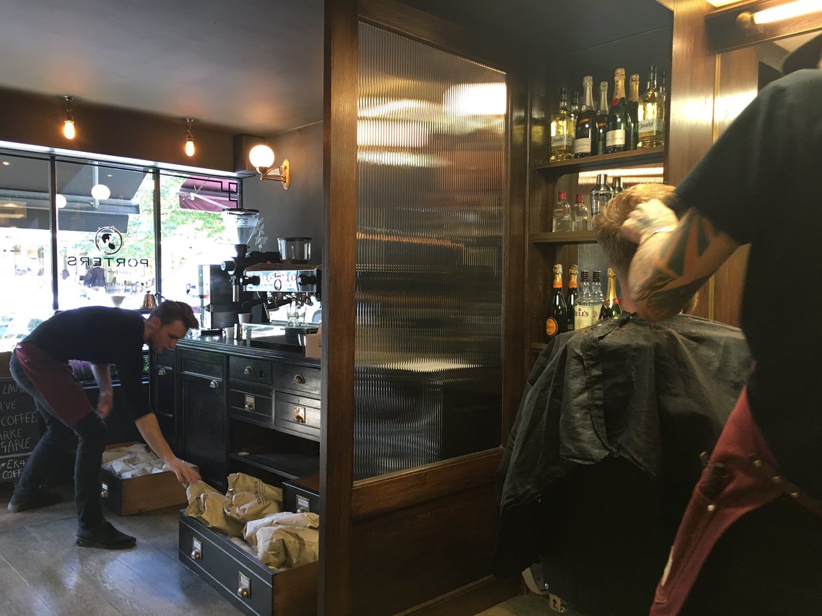 Great idea from <a href="/PortersBarbers/">Porters Barbers</a>. A barber and a coffee shop under one roof. Something for you to try <a href="/tareq_abedrabbo/">Tareq Abedrabbo</a>?