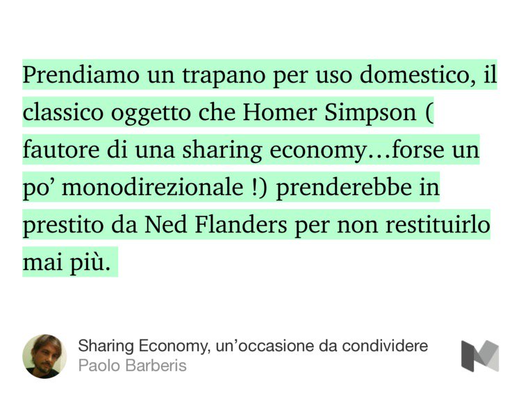 paolo_barberis's tweet image. “Sharing Economy, un’occasione da condividere” by @paolo_barberis medium.com/@paolo/sharing…