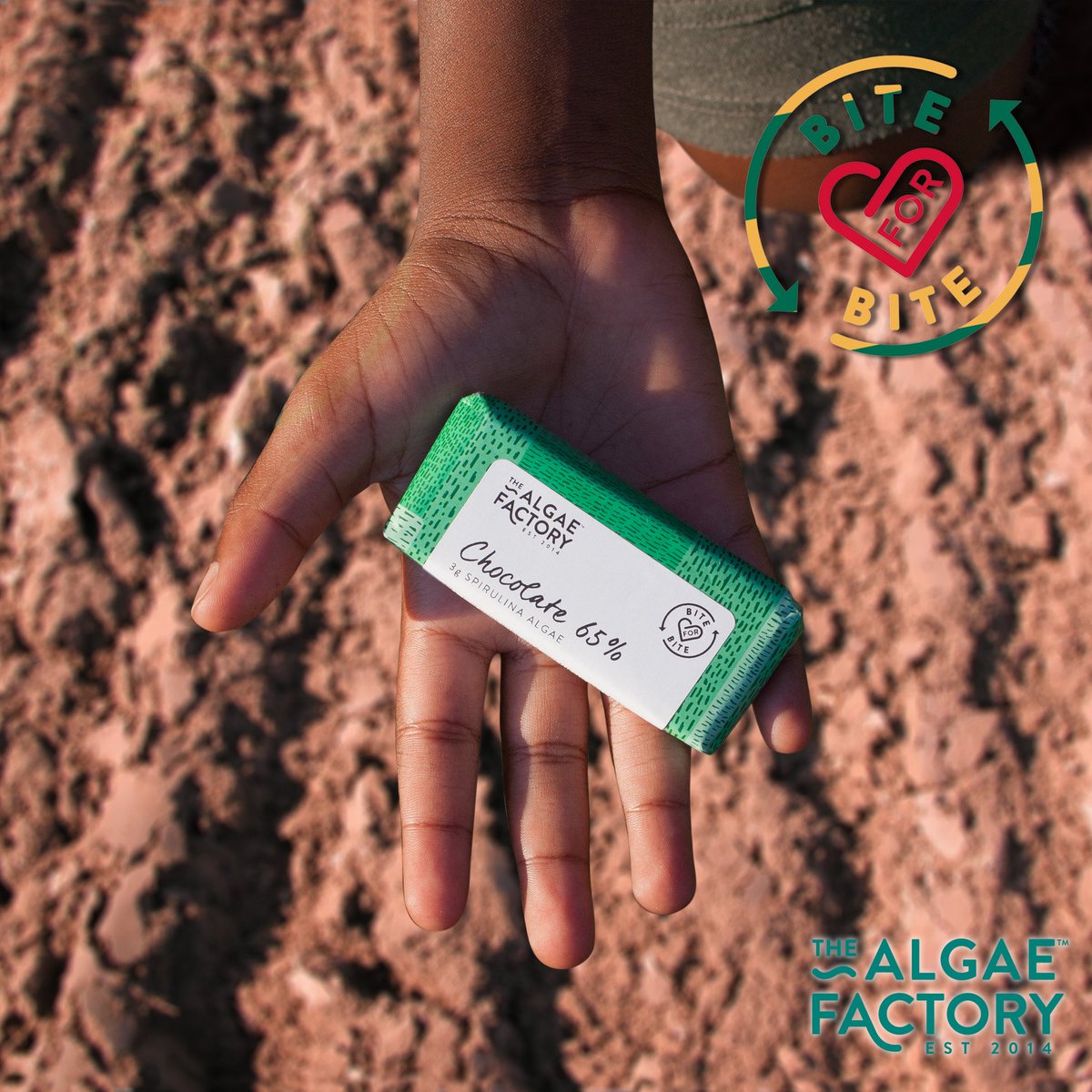 By #buying our products you #help implementing the #Bite4Bite program &amp; fight #malnutrition in #Togo! Shop now: thealgaefactory.com