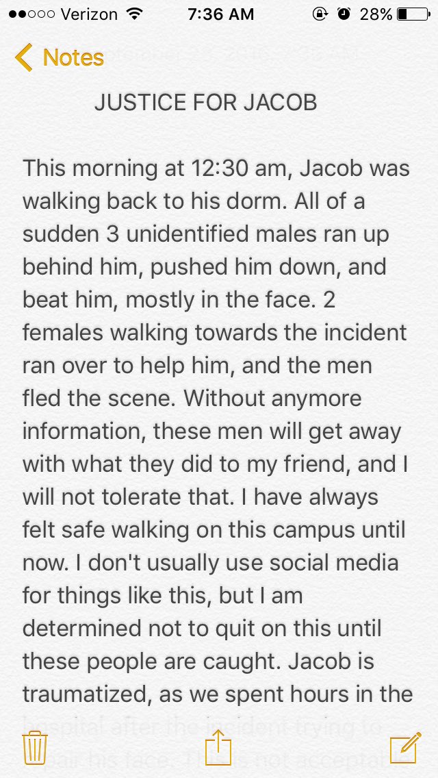 mcswag213's tweet photo. 🍊 ATTENTION ALL UT STUDENTS 🍊 Please share this story with everyone you know, we're trying to find out who did this to Jacob. Please help us https://t.co/LbN019voyA