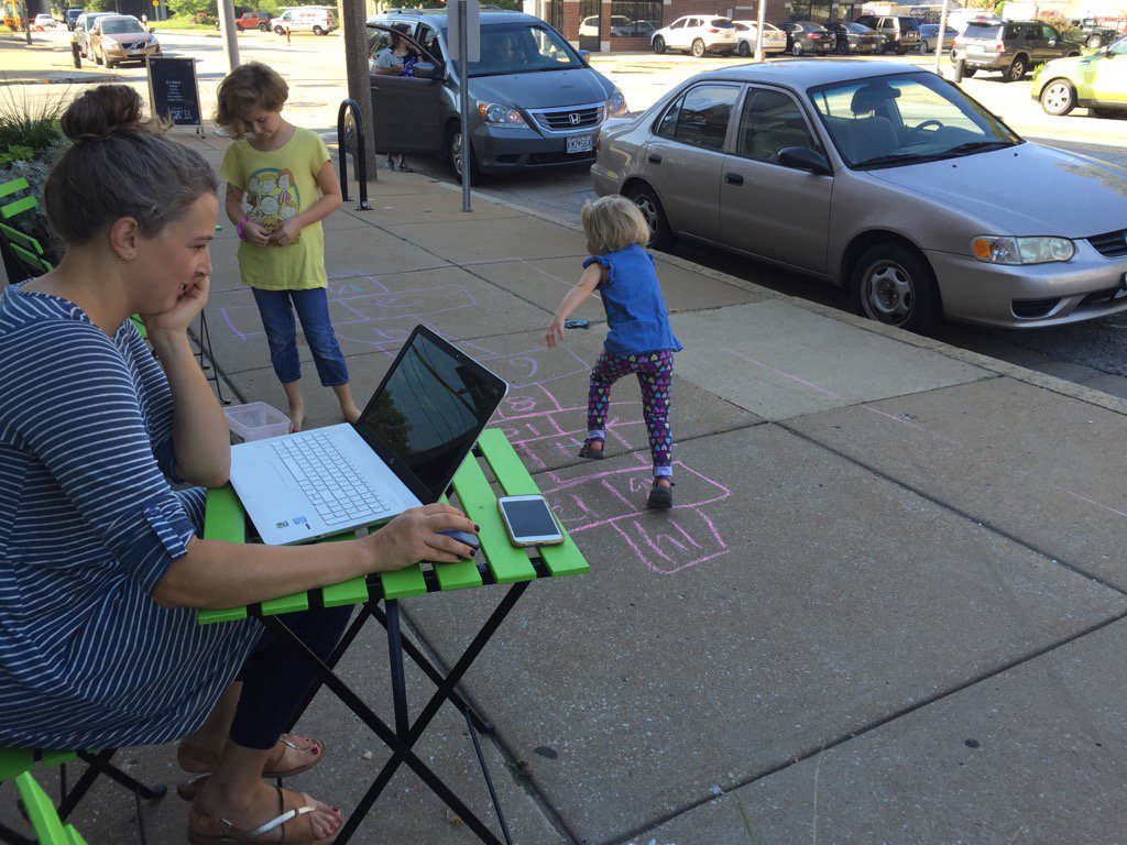 #FreshAirFriday is back!  #KidsAtWork #HopscotchProjectManager #dtlsstudio #TowerGrove
