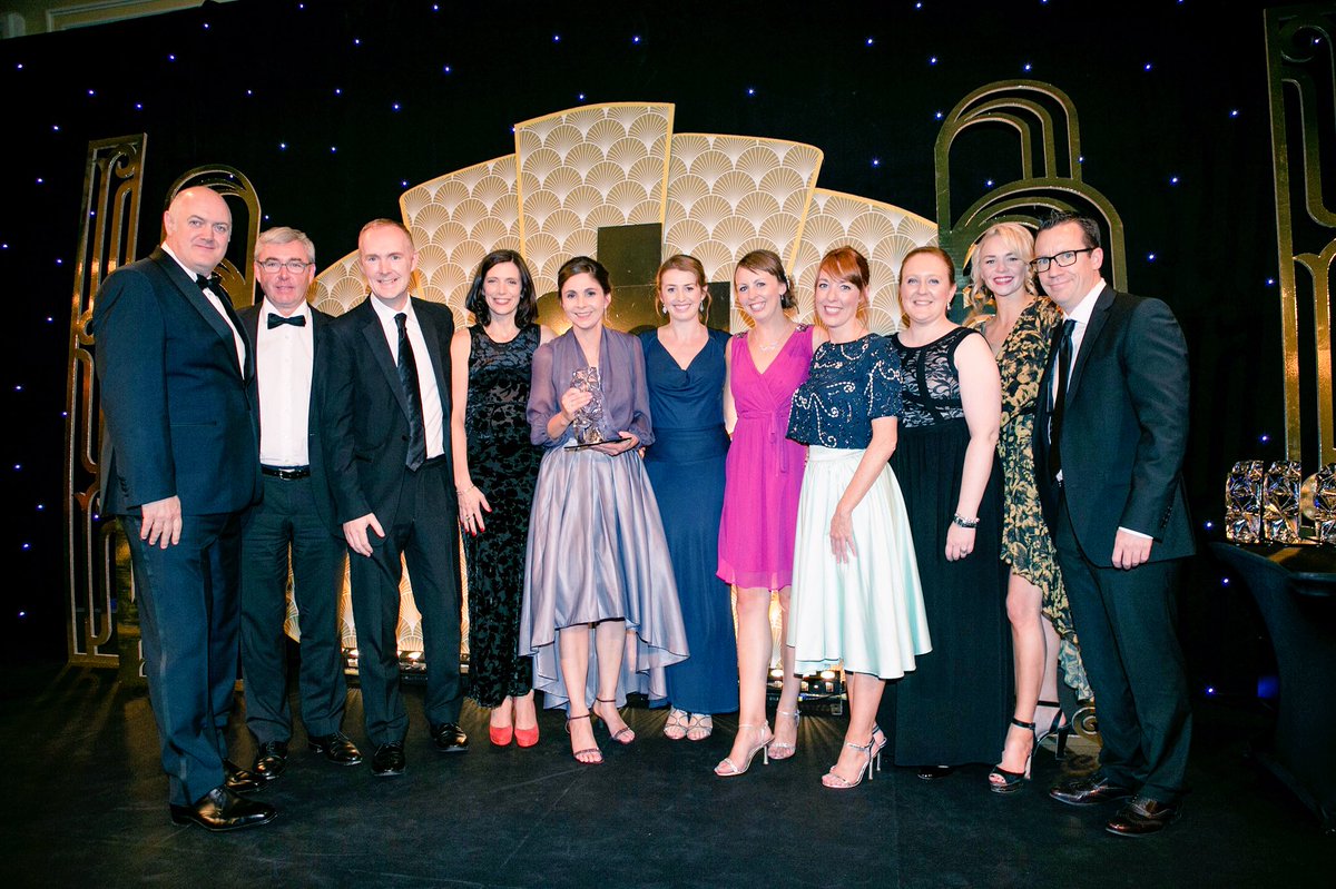AileenMcGloin's tweet photo. Here we are looking very fancy at #ADFX2016 as we picked up an award for our folic acid campaign @safefood_eu @mccannblue @MindshareIRL https://t.co/vl0777mchA