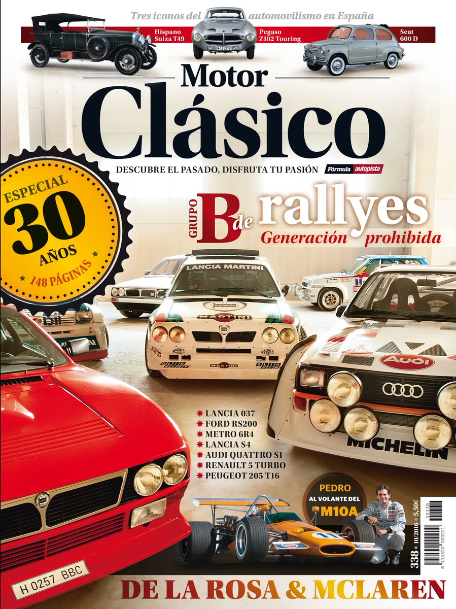 ¡30 AÑOS YA! Y para celebralo, está a punto de salir del horno una tarta muy especial. #MotorClasico30años
