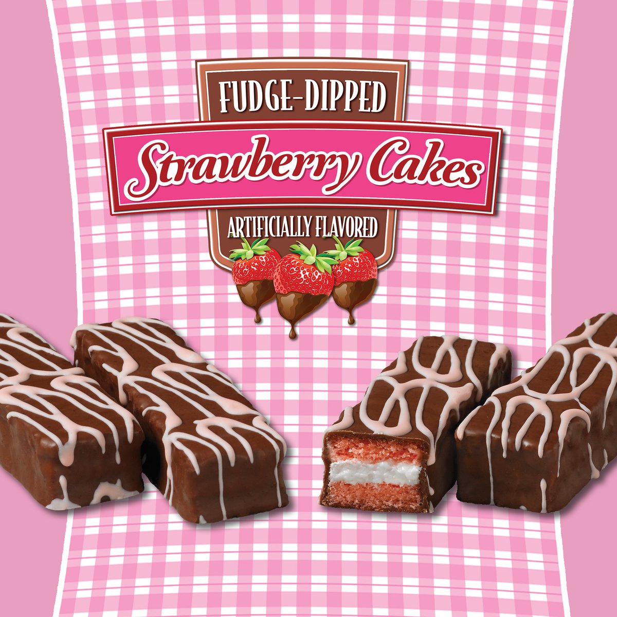 LittleDebbie's tweet photo. Yay it's #FreeCakeFriday! RT and Follow NOW for your chance to win a mixed case with Fudge-Dipped Strawberry Cakes. https://t.co/GmxGOIUU9U