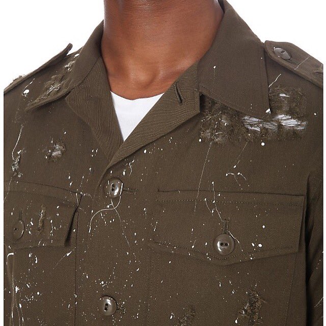 ArcaneLDN's tweet photo. @arcanelondon Painted Military Field Shirt Exclusively To @Selfridges 

Available Online &amp; Instore Now

#UNDERSTOODBYFEW https://t.co/F3g7iJRK73